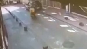 İstanbul'da ilginç kazalar kamerada