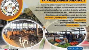 İvrindi'de pazar yerlerinin günleri değişti