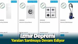 İzmir'de Depremzedelere Yardım Sürüyor