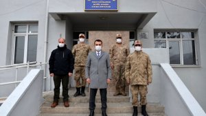 Kaymakam Çelik, jandarma karakolunu ziyaret etti