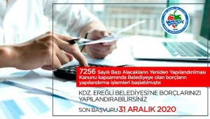 Kdz. Ereğli Belediyesi borçları yapılandırıyor