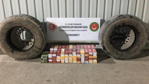 Kilis'te tır lastiğinde sigara kaçakçılığı