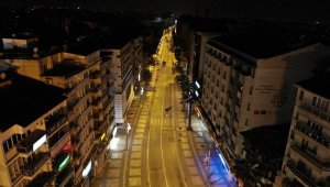 Kısıtlamanın başlamasıyla boş kalan Denizli havadan görüntülendi
