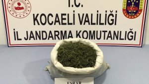 Kocaeli'de ormanlık alana gizlenmiş 2 kilo 330 gram esrar ele geçirildi