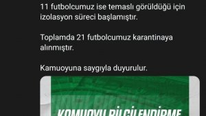 Korona virüs nedeniyle Sakaryasor'da yarın maça çıkacak oyuncu kalmadı