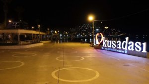 Kuşadası sokağa çıkma kısıtlamasına uydu