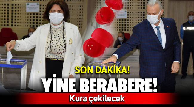 Menemen başkan vekili seçiminde yine berabere! Kura çekilecek!