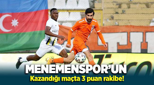 Menemenspor'un kazandığı maçta 3 puan rakibe!