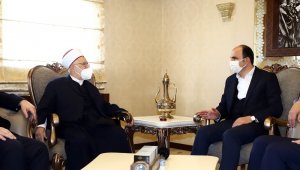 Mescid-i Aksa İmam Hatibi Başkan Altay'ı ziyaret etti