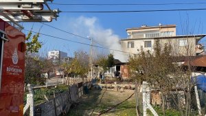 Müstakil evde elektrik kontağından yangın çıktı