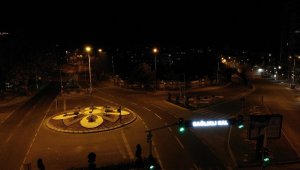 Nevşehir sokağa çıkma kısıtlamasında havadan görüntülendi