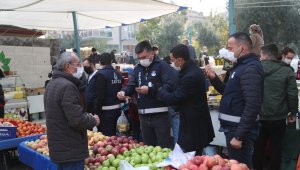 Pamukkale zabıtasından pazar yerlerinde denetim