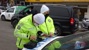 Polisten drone'lu trafik denetimi