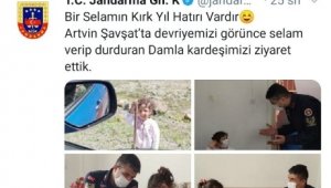 "Bir selamın kırk yılı hatırı vardır" dediler, kendilerine selam veren minik kızı ziyarete gittiler