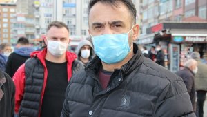 Rize'de mevcut yerlerinden taşınmak istemeyen minibüs şoförleri tepkili