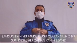 Samsun polisinden engellilere 'her zaman yanınızdayız' mesajı