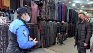 Samsun'da polisten vatandaşa korona uyarısı
