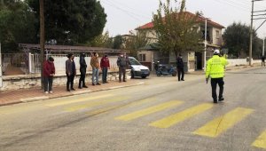 Sarıgöl'de yaya geçitlerde geçiş uygulaması