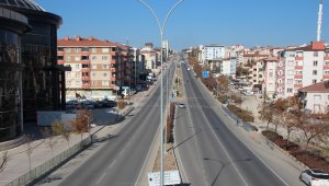 Sessizliğe bürünen Bilecik havadan görüntülendi