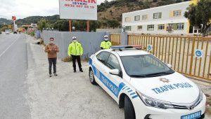Söke'de droneli trafik denetimi yapıldı