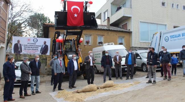 Terzialan Belediyesi'ne hibe araçlar dua ile hizmete girdi
