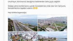 Vali Dağlı'dan Samsunlulara teşekkür
