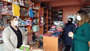 Vali Hüseyin Öner'in eşi Zehra Mine Öner kadın girişimci esnafı ziyaret etti