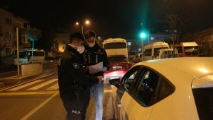 Yalova'da sokağa çıkma kısıtlamaları denetlendi