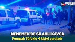 Menemen'de silahlı kavga ; 4 yaralı