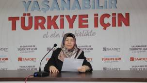 SAADET KADIN KOLLARI'NDAN SU TASARRUFU ÇAĞRISI