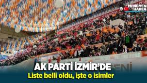 AK Parti İzmir Kongresinde Yönetim Kurulu isimleri belli oldu