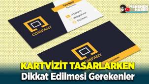 Kartvizit Tasarlarken Dikkat Edilmesi Gerekenler