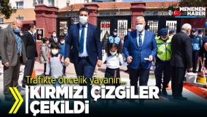 MENEMEN'DE ÖNCELİK YAYANIN “YAYALAR KIRMIZI ÇİZGİMİZ”