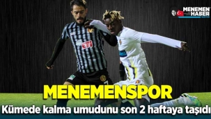 Menemenspor - Eskişehirspor maç sonucu: 2-1 Umutlar son 2 haftaya kaldı
