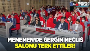 Menemen'de gergin meclis, Millet İttifakı salonu terk etti