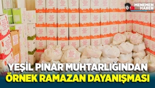 Yeşil Pınar Mahalle Muhtarlığından Örnek Ramazan Dayanışması