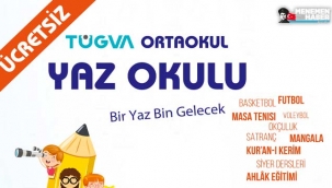 TÜGVA'dan Ücretsiz Yaz Okulu Müjdesi