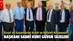 Başkan Sabri Kurt güven tazeledi