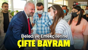 Menemen Belediyesi emekçilerine çifte bayram