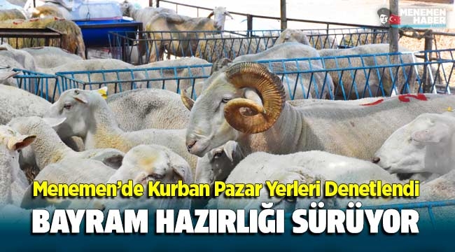 Menemen'de bayram hazırlığı