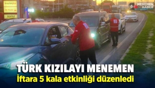 Türk Kızılayı Menemen Şubesinden İftara 5 Kala Etkinliği