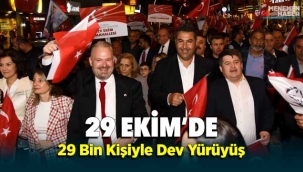 Menemen'de 29 Ekim'e 29 bin kişiyle dev yürüyüş