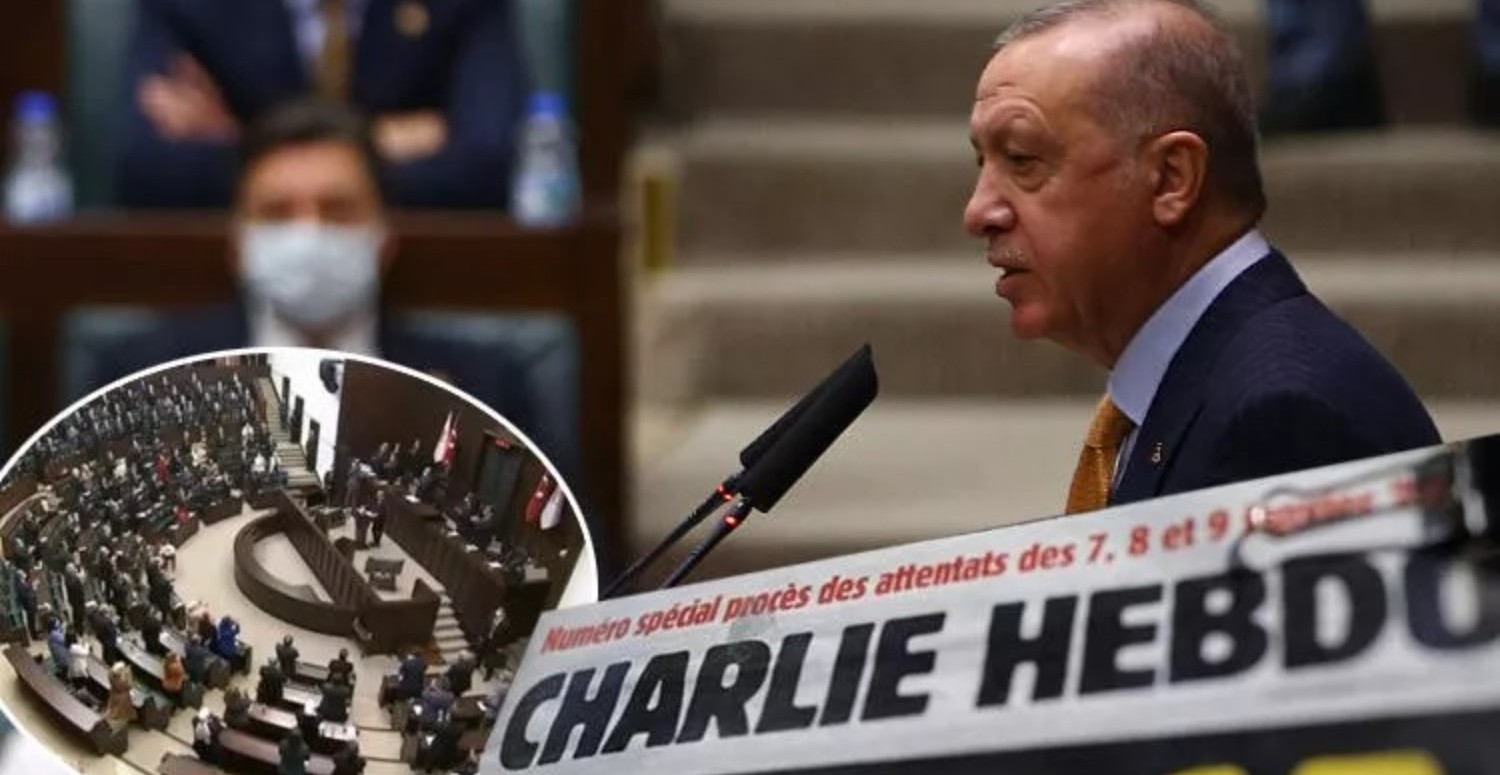 Charlie Hebdo'nun Erdoğan'a yönelik karikatürüne AKP cephesinden sert tepki!