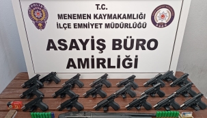 Suç makinesi Menemen'de sahte kimlikle silah ticareti yaparken yakalandı