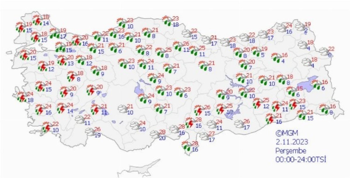 İzmir, Manisa, Yalova, İstanbul ve 4 ilde sağanak yağış