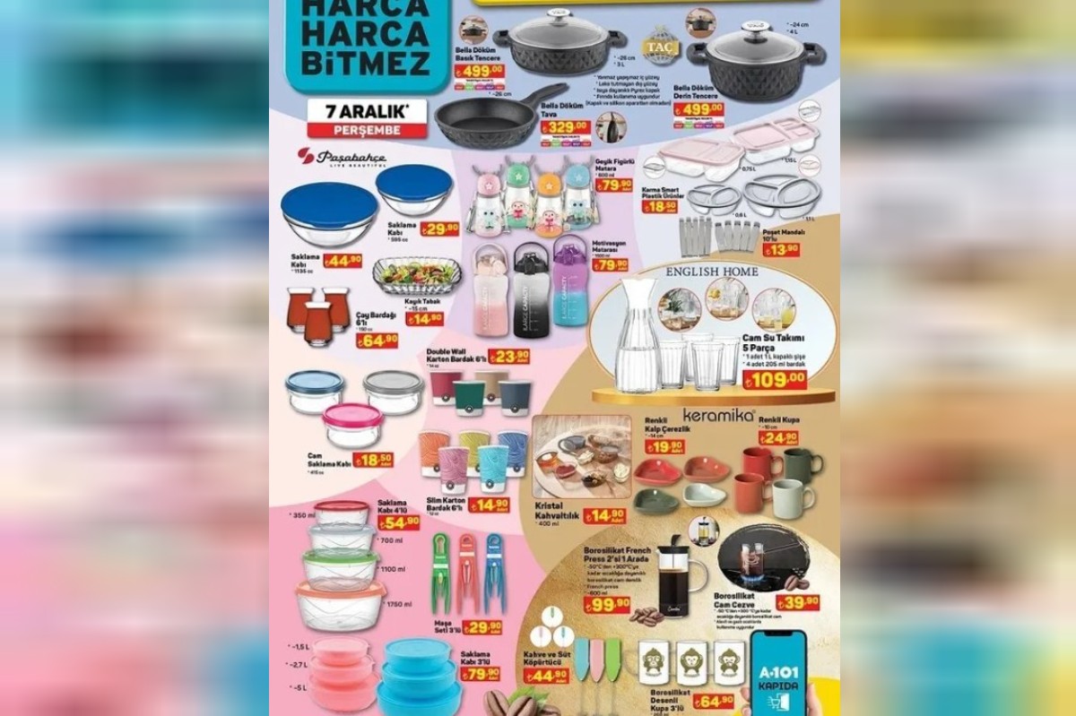 a101 market aktüel ürünler