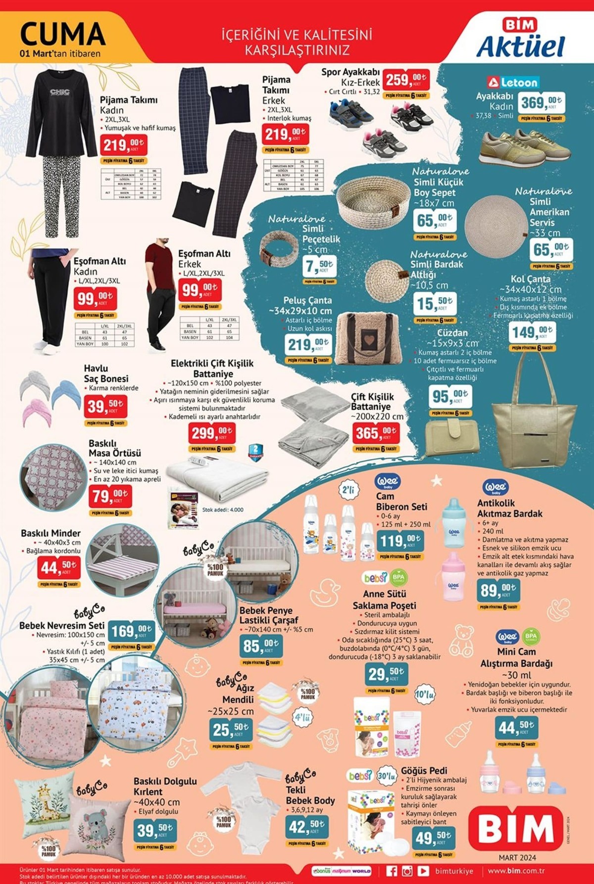 1 MART 2024 BİM KATALOĞU