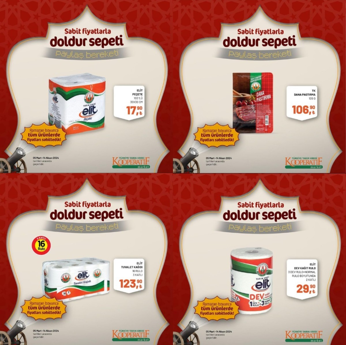 TARIM KREDİ MARKETİ 5 MART - 14 NİSAN 2024 İNDİRİMLİ ÜRÜNLER KATALOĞU