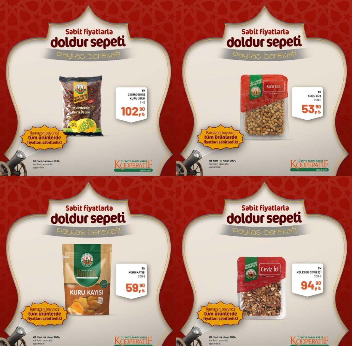 TARIM KREDİ MARKETİ 5 MART - 14 NİSAN 2024 İNDİRİMLİ ÜRÜNLER KATALOĞU