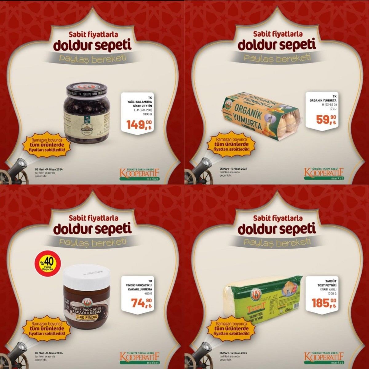 TARIM KREDİ MARKETİ 5 MART - 14 NİSAN 2024 İNDİRİMLİ ÜRÜNLER KATALOĞU